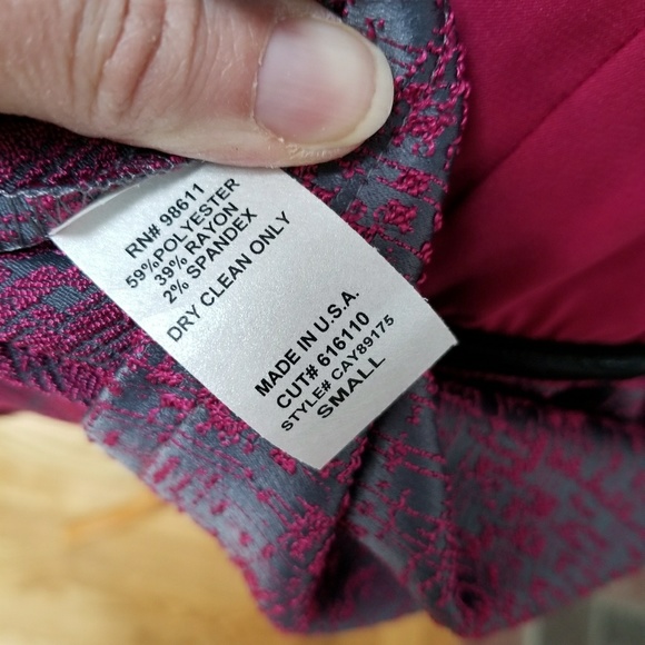 Grey Pink Strapless Cocktail Dress - Picture 6 of 8